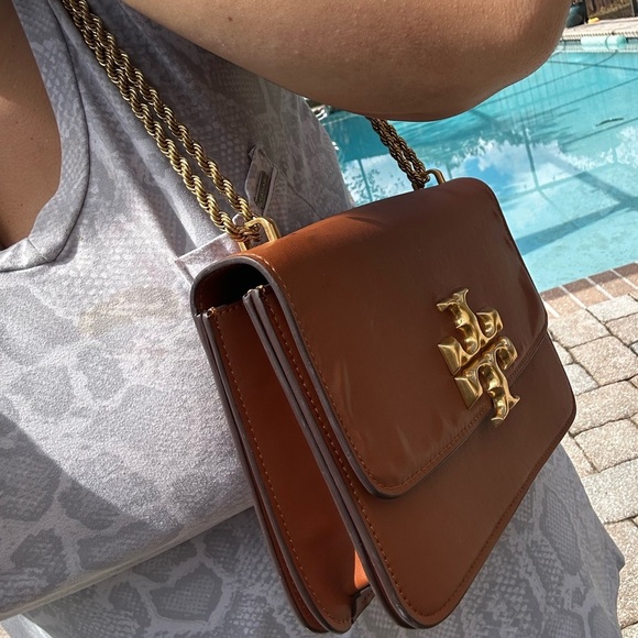 🧡Tory Burch Eleanor chain strap bag large Eleanor crossbody Tory Burch bag - Picture 9 of 17